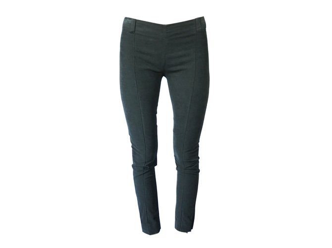 Balenciaga Pantalones, polainas Verde Algodón  ref.48680