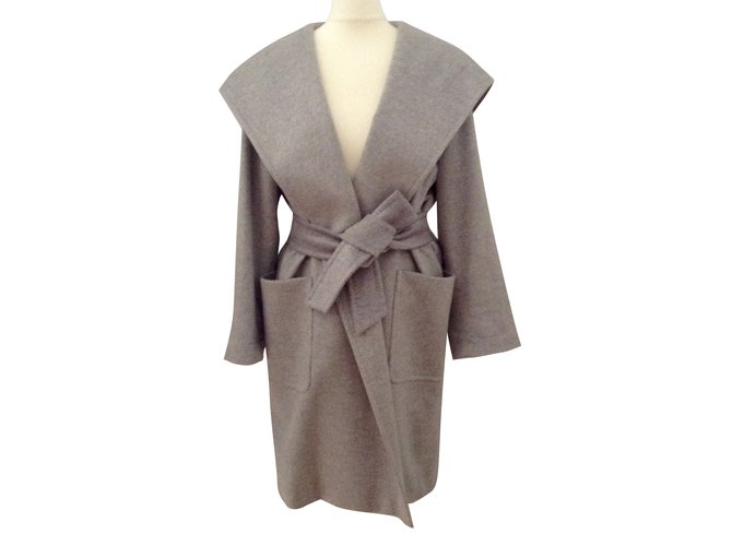 Max Mara Coats, Outerwear Grey Cashmere  ref.48700