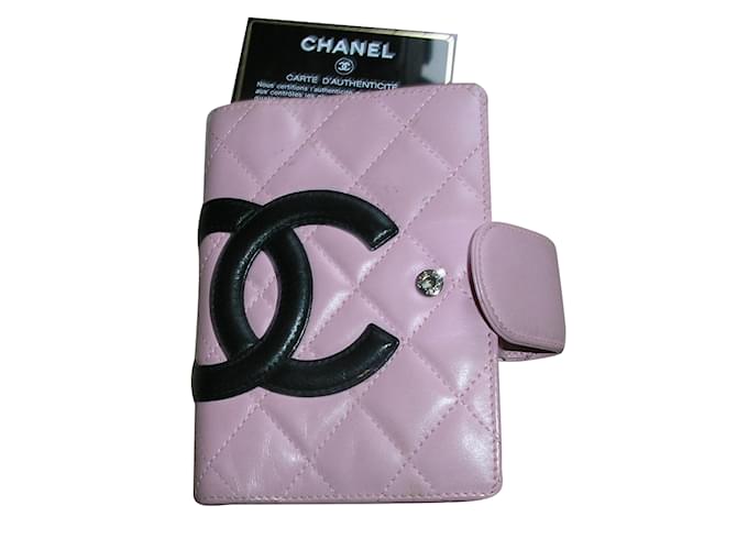 Chanel AGENDA-KAMBON Pink Leder  ref.48706