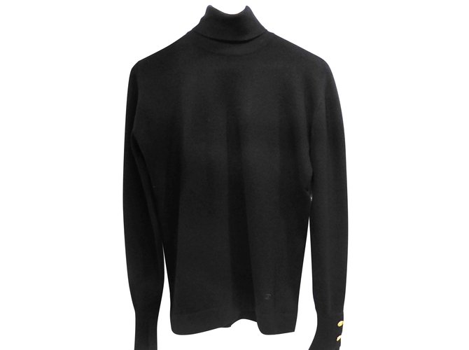 Chanel Knitwear Black Cashmere  ref.48707