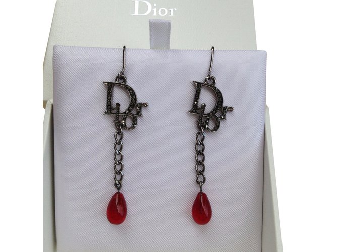Dior Earrings Silvery Silver-plated  ref.48730