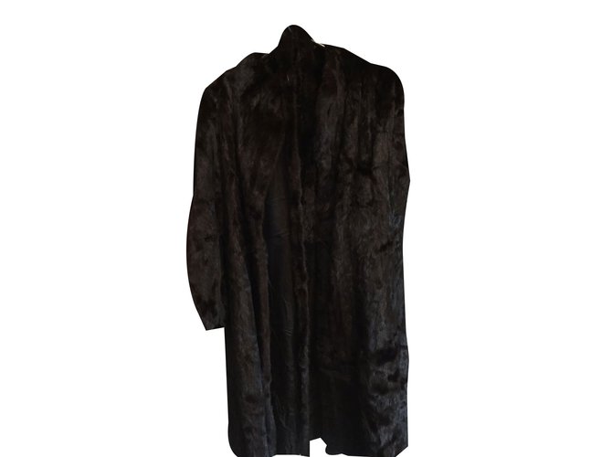 Autre Marque Coats, Outerwear Black Fur  ref.48811