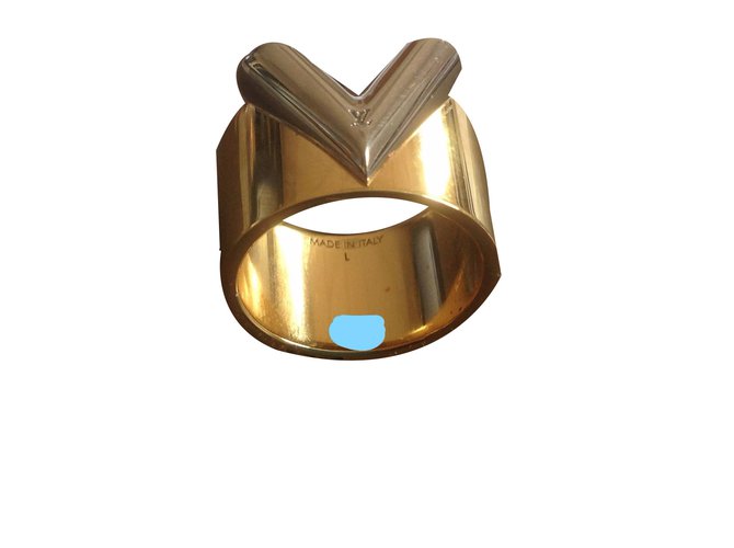 Louis Vuitton Essentiel ring Golden Metal  ref.48869