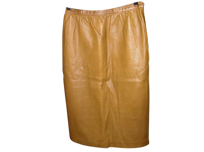 Yves Saint Laurent Skirts Leather  ref.49087