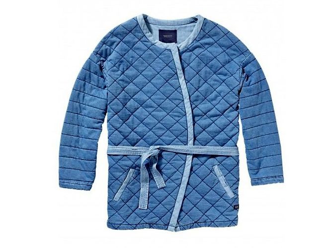 Maison Scotch Chaqueta larga acolchada estilo kimono