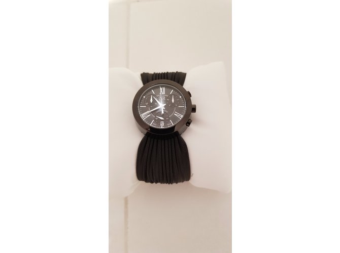 Nina Ricci Montre Acier Noir  ref.49141