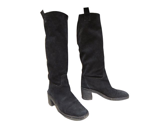 Botas Gardiane Marc by Marc Jacobs Negras de Gamuza Negro
