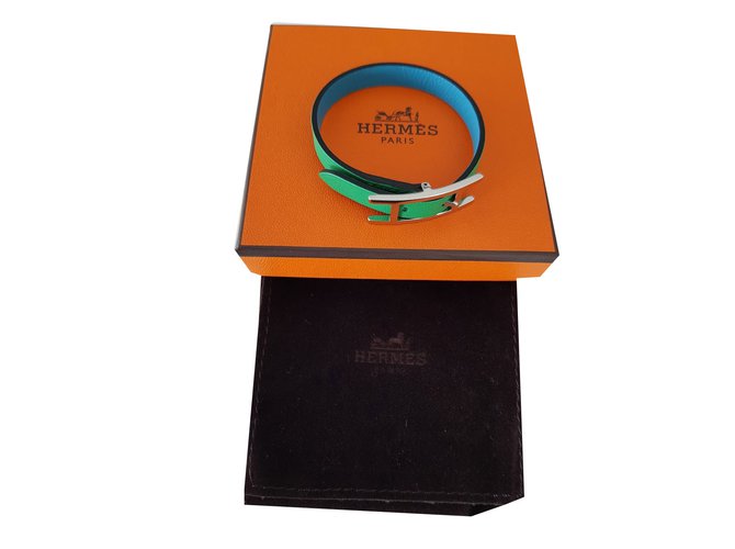 Hermès Armbänder Mehrfarben Leder  ref.49177