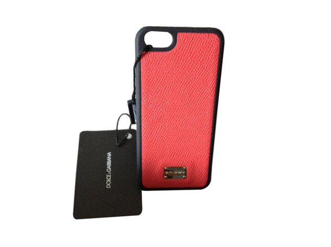Dolce & Gabbana Amuletos telefonicos Roja Plástico  ref.49189