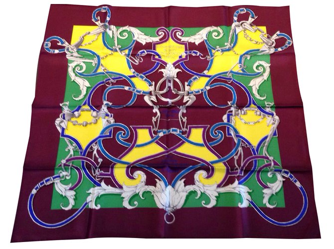 Hermès Foulards Soie Violet  ref.49251