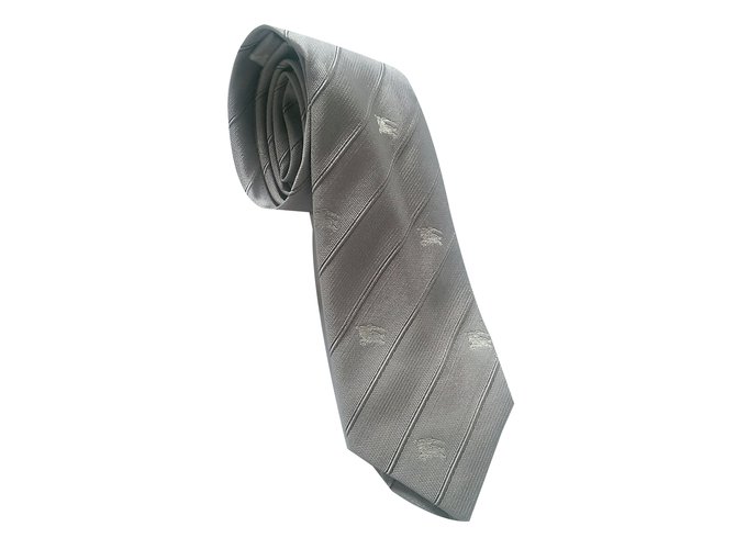 Burberry Tie Beige Silk  ref.49261