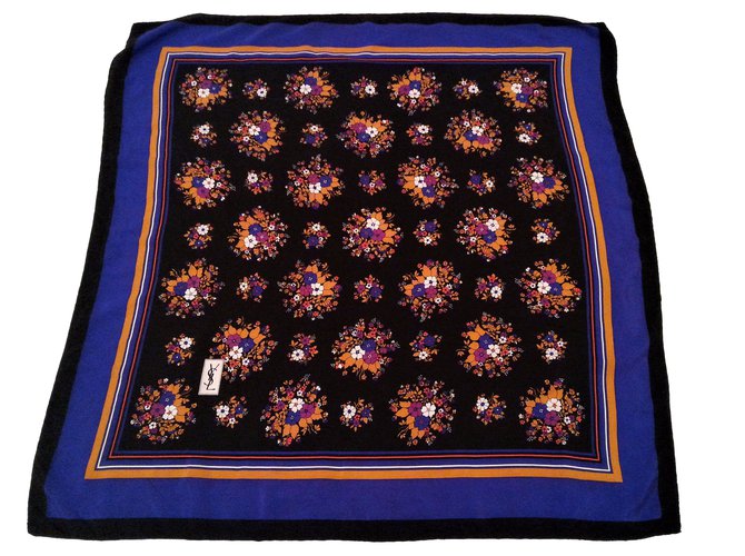 Yves Saint Laurent Silk scarves Multiple colors  ref.49324