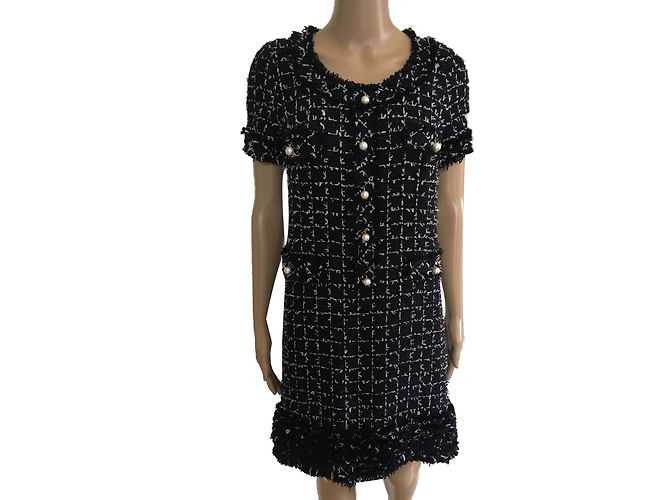 Edward Achour Dresses Navy blue
