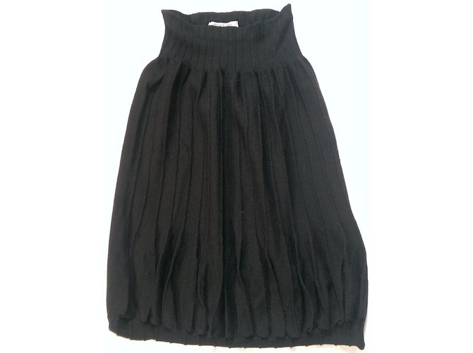 Valentino Skirt Black Wool  ref.49461