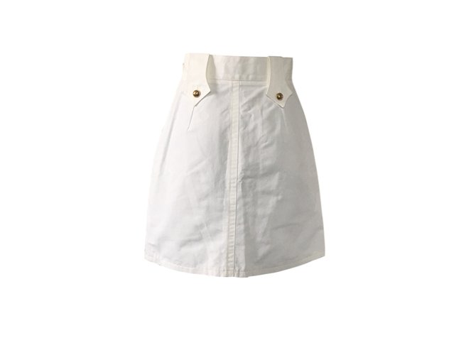 Gucci Skirts White Cotton  ref.49491
