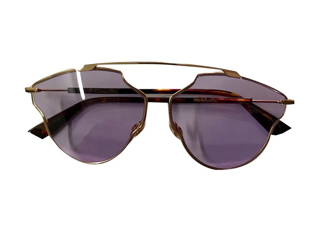 Christian Dior Gafas de sol Rosa Metal  ref.49494