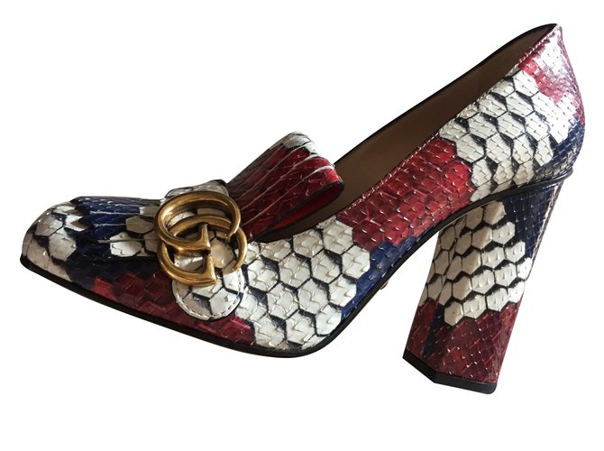 gucci python heels