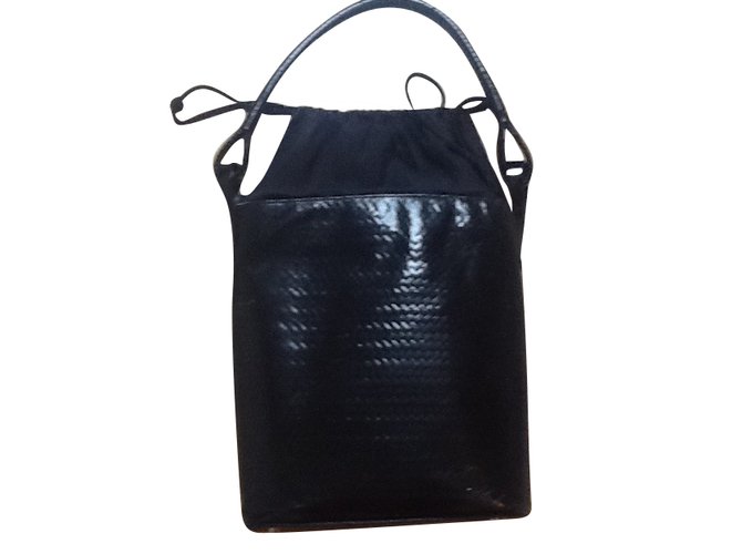 Kenzo Handbag Black Leather  ref.49539