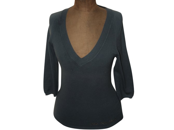 Calvin Klein Knitwear Grey Cotton  ref.49568