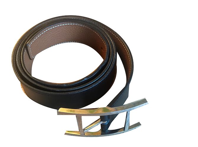 Hermès Belts Black Leather
