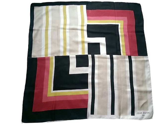 Autre Marque Jean patou Sciarpe di seta Multicolore