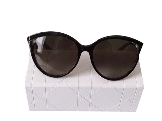Dior Oculos escuros Marrom Metal  ref.49760