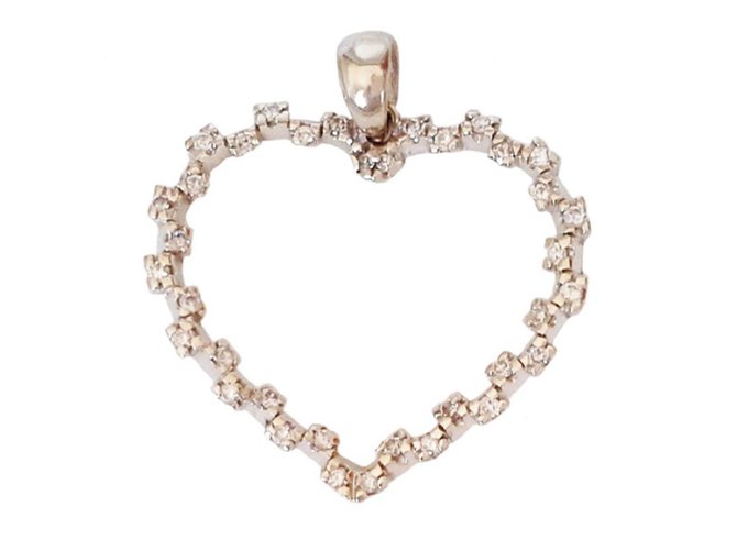 Autre Marque Juwelier-Halskette Weiß Weißgold  ref.49774