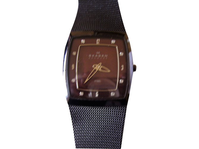 Autre Marque Fine watches Dark brown Steel  ref.49781