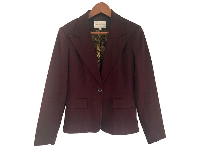Armand Ventilo Kurze Jacke Dunkelrot Baumwolle Bordeaux