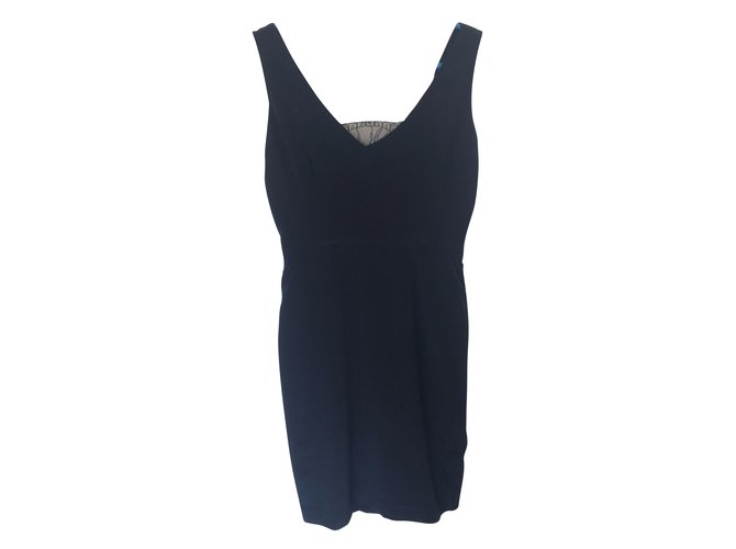 Paul Smith Black Dress Navy blue Silk  ref.49950