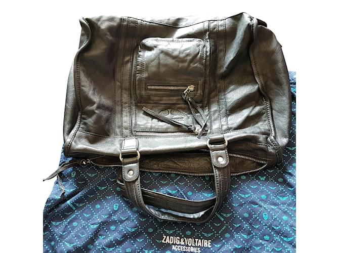 Zadig & Voltaire Handbags Black Lambskin  ref.50007