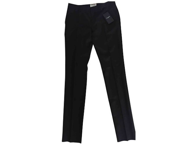 Classic Black Wool Pants from Saint Laurent