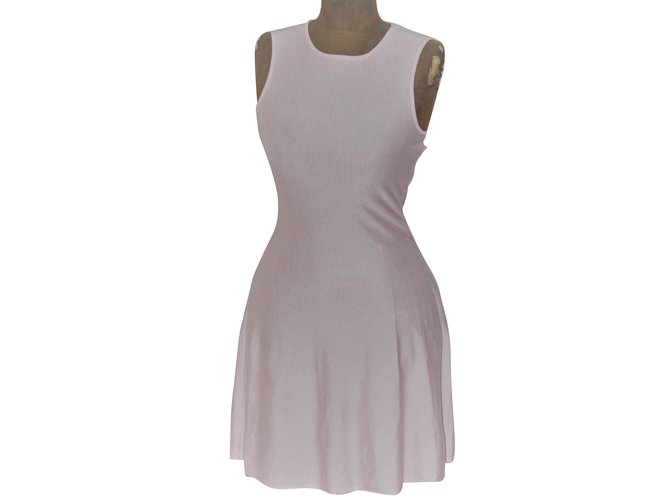 Christian Dior Dress Pink Silk Cotton Cashmere  ref.50065