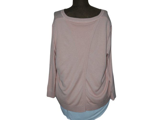 Calvin Klein Knitwear Pink White Beige Cotton  ref.50068