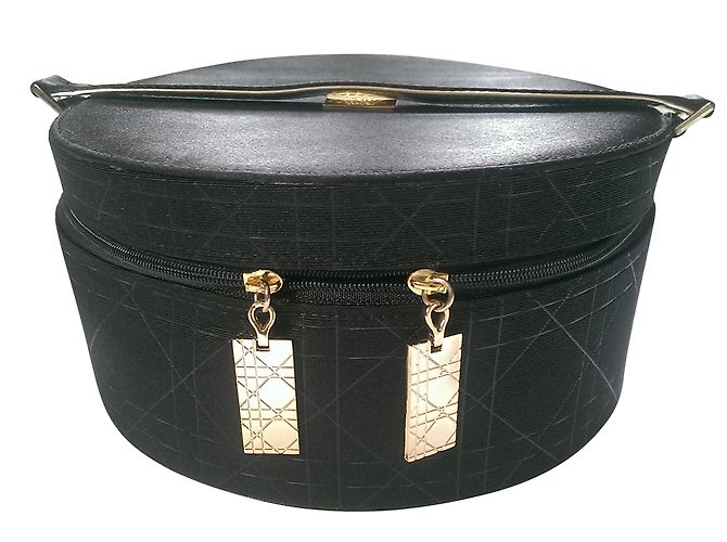 Dior Runde Schmuckschatulle Schwarz