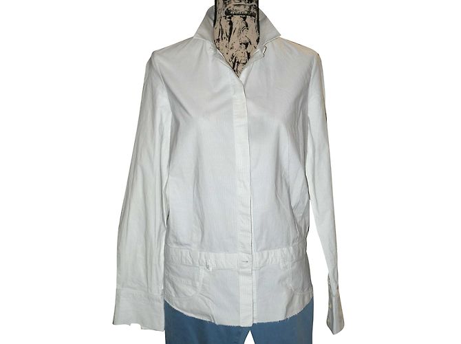 Hussein Chalayan Tops Branco Cinza