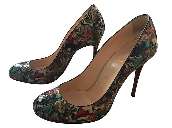 Décolleté Christian Louboutin Fifi Python Stampa python