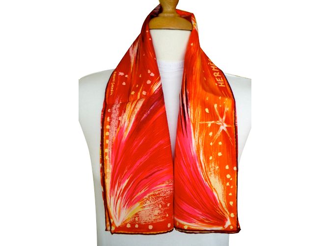 Hermès FEUX du CIEL Multicolore Seta