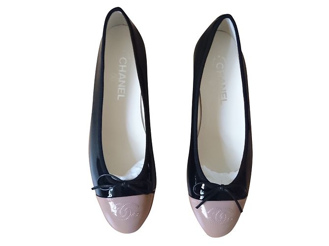 Chanel Ballerinas, Größe 39 Schwarz