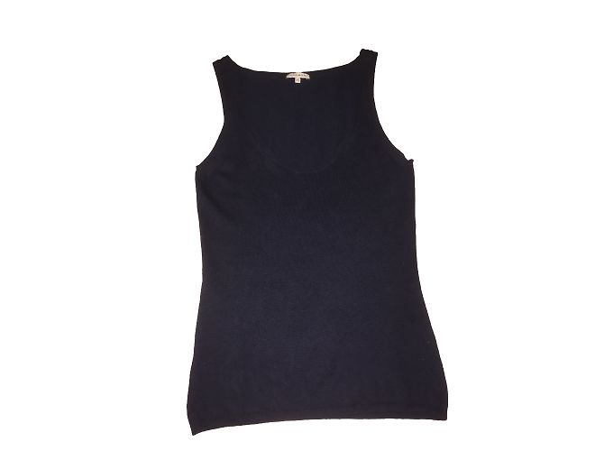 Top Parosh in seta e cashmere blu navy XS