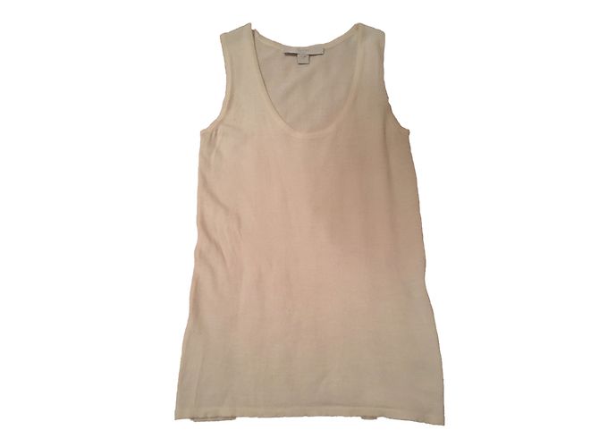Autre Marque Top aus Seide und Kaschmir in Eggshell Größe XS Aus weiß