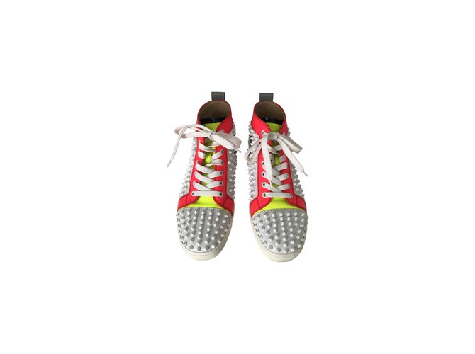 Christian Louboutin Sneakers White Leather  ref.50498