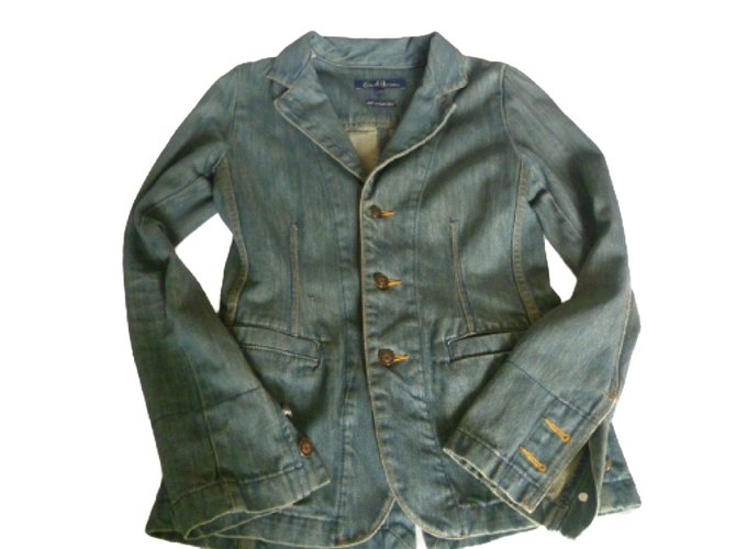 Autre Marque Jackets Blue Cotton  ref.50578