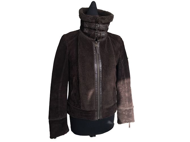 Oakwood Sublime Lederjacke braun Größe S