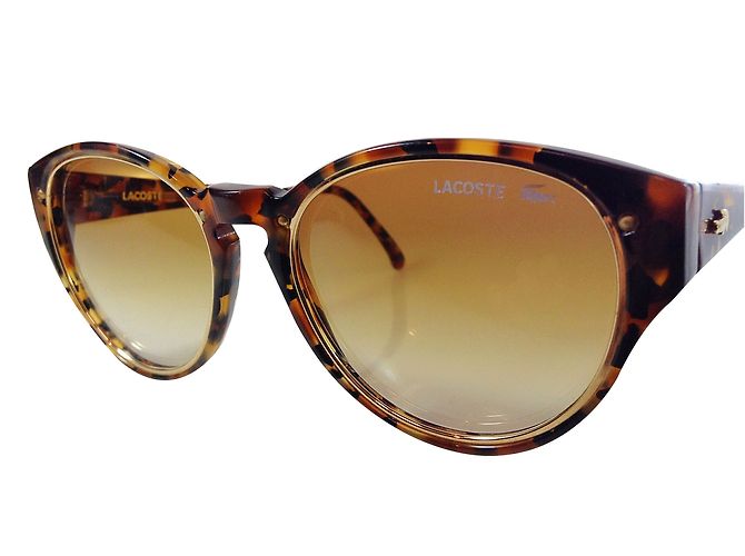 Occhiali da sole Lacoste modello cat eye leopardato Stampa leopardo