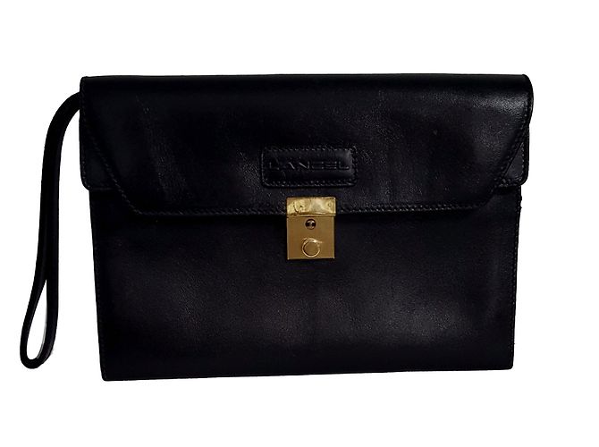 Lancel Black Leather Briefcase