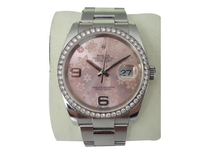 ROLEX DATEJUST DIAMONDS Acciaio  ref.50763