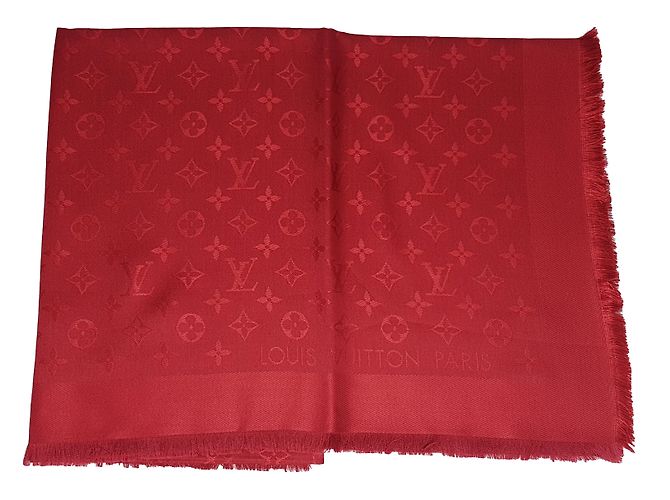 Louis vuitton scialle monogramma pomme d'amour