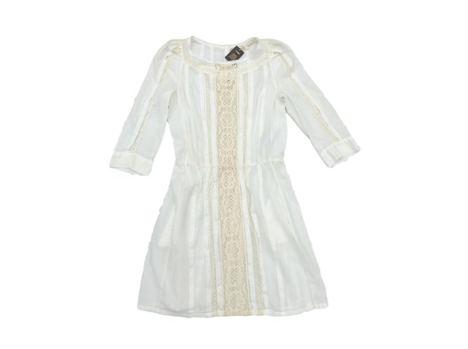 Maje Robes Coton Blanc  ref.50794