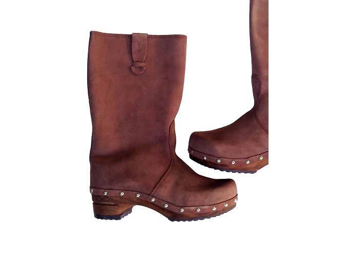 Autre Marque Botines Sanita Gamuza Palisandro 38 Beige